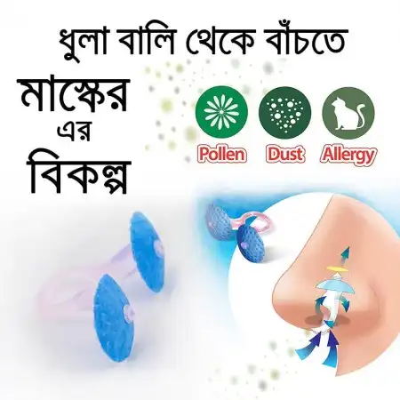 মাস্ক এর বিকল্প দক্ষিণ কোরিয়া থেকে আমদানিকৃত -Nasal-Filter